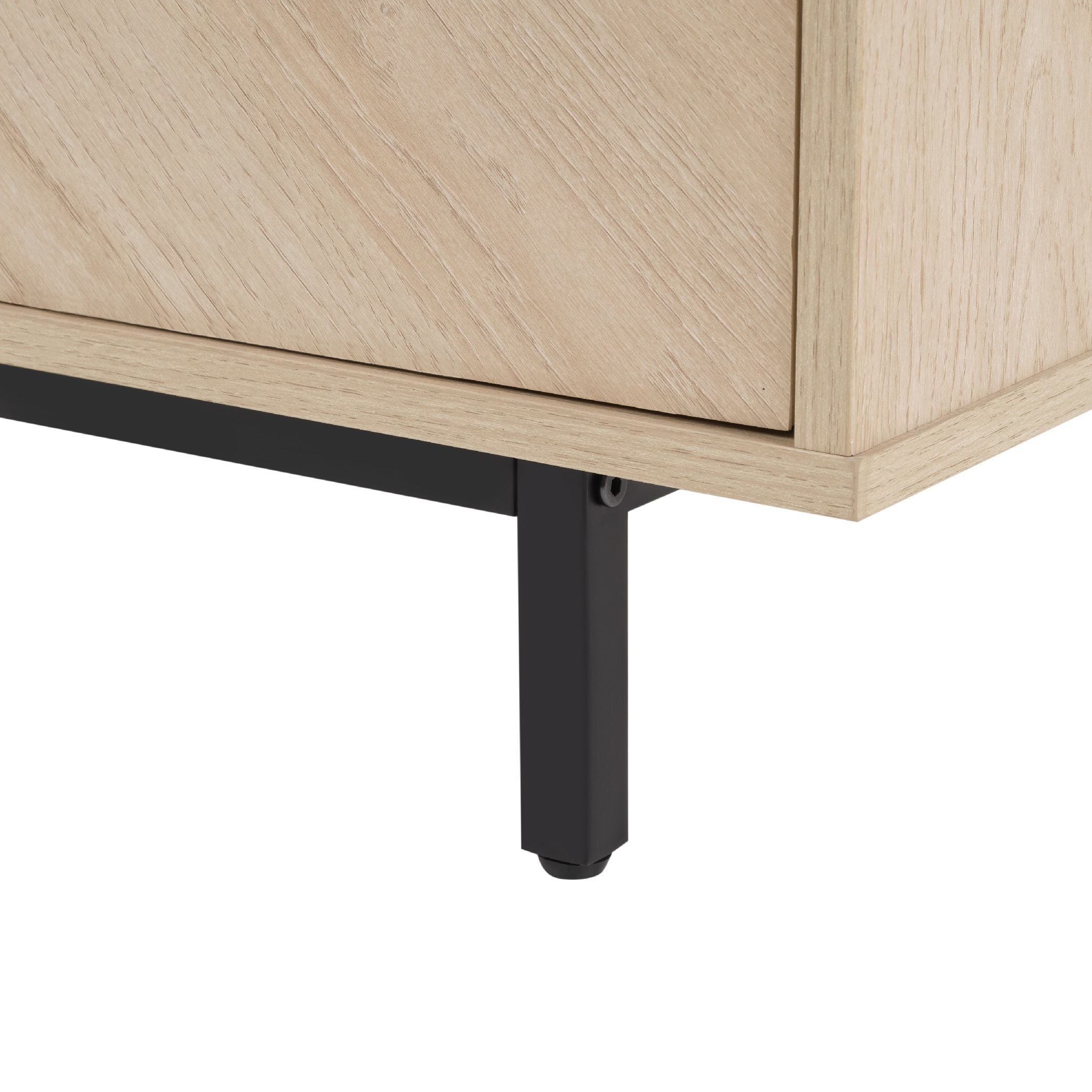 Storage Cabinet With Doors, Modern Accent Cabinet,Wood Grain Decoratio Buffet Sideboards For Living Room, Kitchen,Enterway_voghion.com